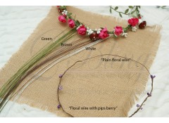 Floral wire PLAIN (50cm) - DIY Halo -  Pack of 5